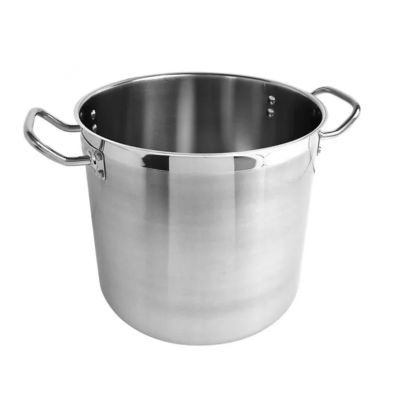 Thundergroup 12 qt Double Boiler (3 PC/SET), Stainless Steel, Encapsulated Base, Standard Electric, Gas Cooktop, Halogen & Induction Ready
