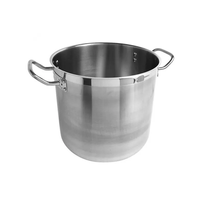 Thundergroup 12 qt Pasta Cooker with Lid, Stainless Steel, Encapsulated Base, Dishwasher Safe, Standard Electric, Gas Cooktop, Halogen & Induction Ready, Oven Safe, Heavy-Duty, NSF