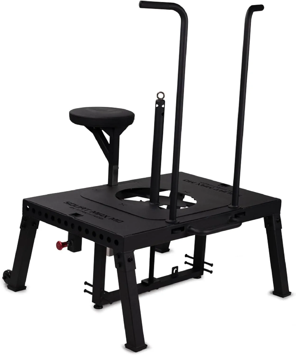 Titan Fitness Freestanding SquatMax-MD, Rated 1,300 LB Loading Pin, Portable Gym Machine for Lower Body Strength Training, Squat Belt with Carabiner Included
