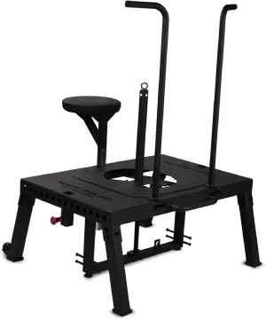 Titan Fitness Freestanding SquatMax-MD, Rated 1,300 LB Loading Pin, Portable Gym Machine for Lower Body Strength Training, Squat Belt with Carabiner Included