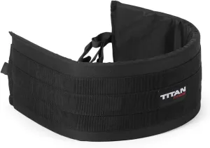 Titan Fitness Multi-Use Hip Belt, Heavy-Duty Nylon Replacement Belt, 1,000 LB Weight Capacity, 7 Adjustment Points, Carabiner Included, Works with SquatMax-MD, Sleds, Land Mines, and More
