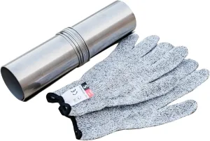 Titanium/Stainless Steel Rollable Chimney Pipe, Lightweight and Portable, DIY Folding Chimney for Hot Tent Stove, Titanium Tent Stove, Outdoor Camping (Stainless Steel, 2.5m/8.2ft)