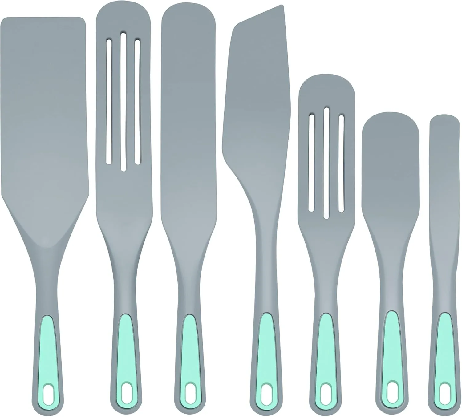To encounter Silicone Spurtles Set, 7 Piece Nonstick Spurtle Kitchen Utensils, Silicone Spatula, Heat Resistant Spurtle for Salad Stir, Cake Make and Pan-Fried Steak