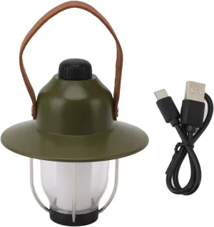 Tools compatible with USB Charging Camping Light Retro Design LED Lantern for Outdoor Tent Lighting (White)