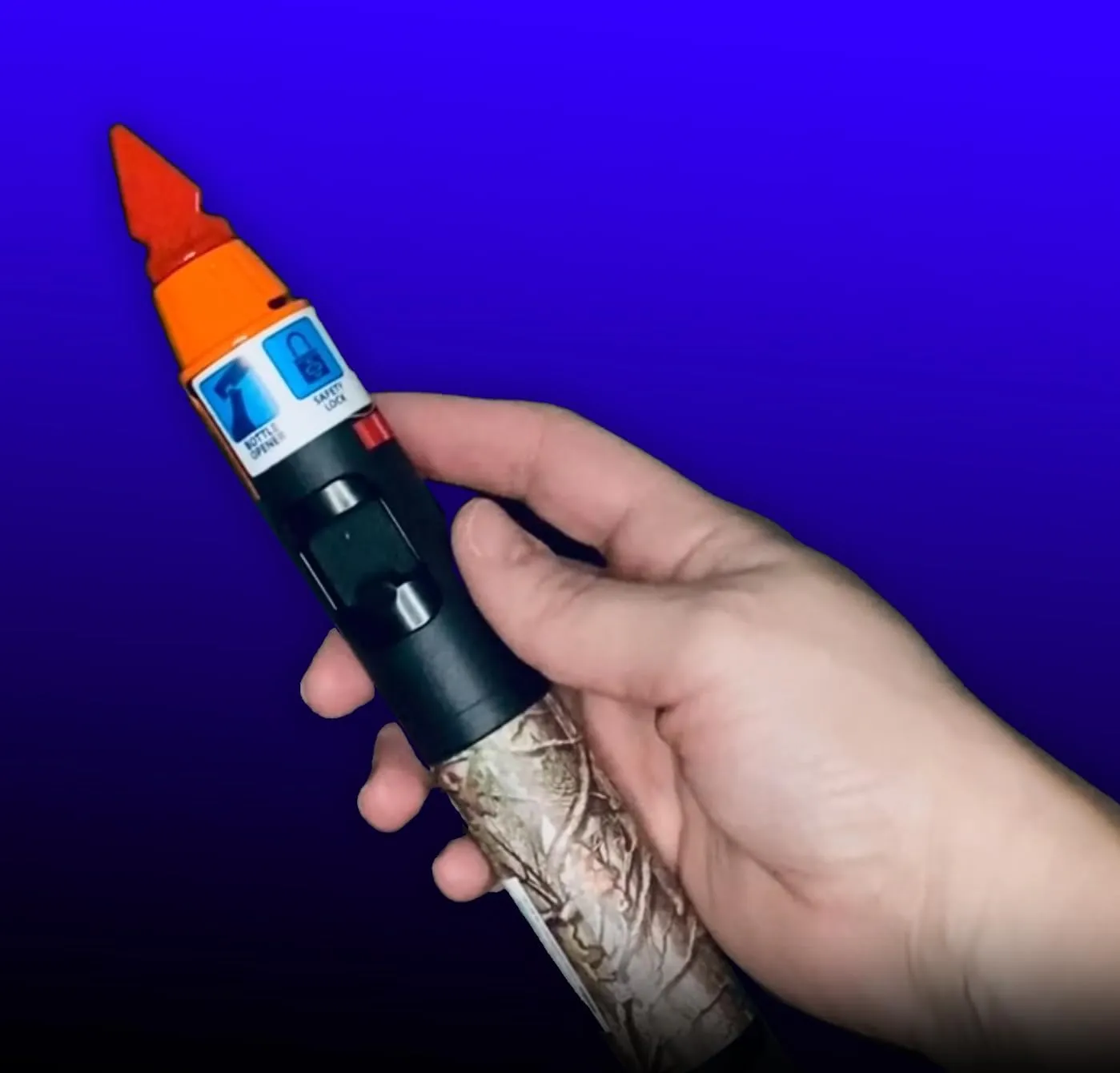 Torch Blue Torch Stick Multi Purpose Refillable Jet Butane 2300 Degree Prefilled & Ready to Use Lighter- Camoflauge (12)