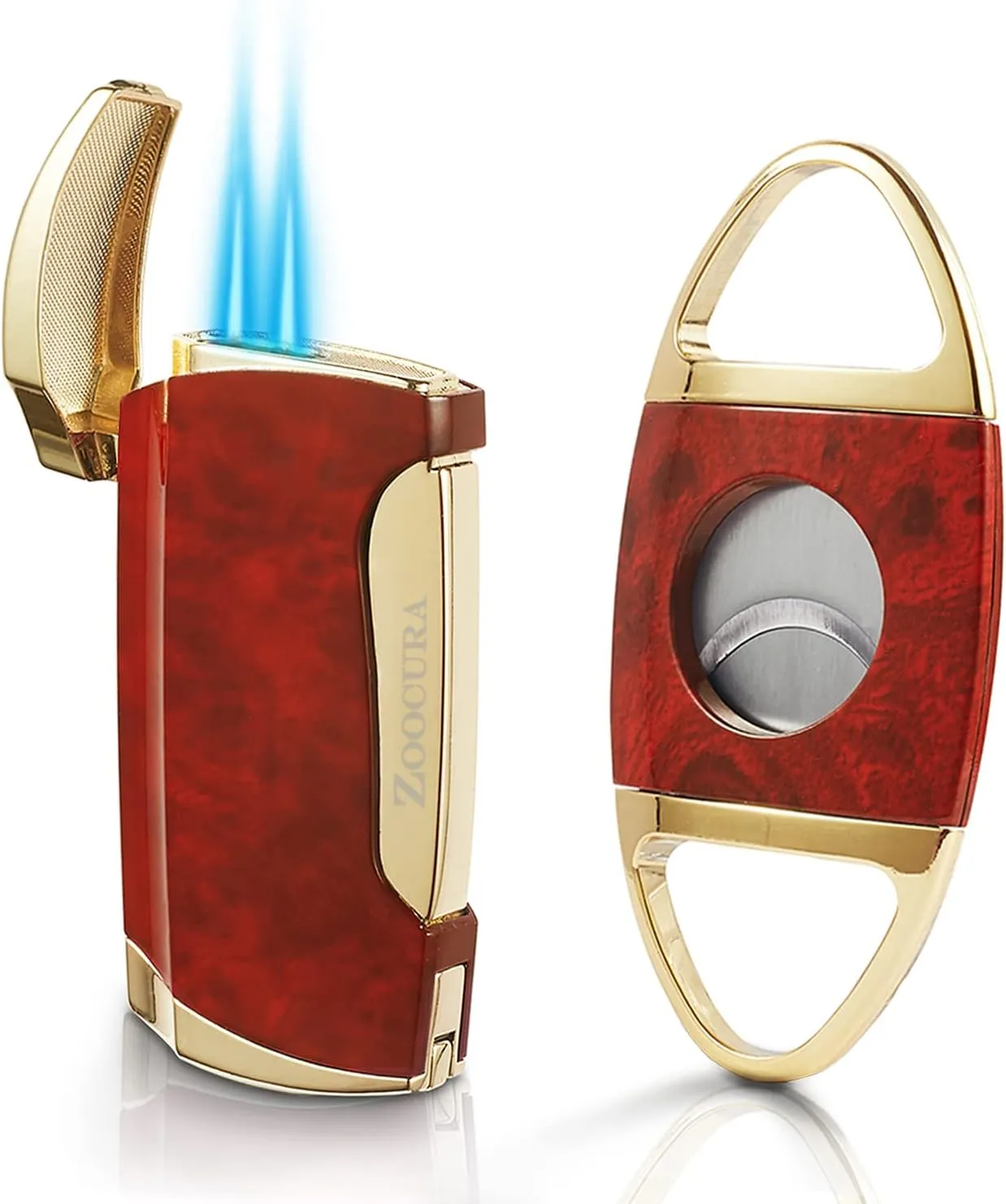 Torch Lighter Refillable Butane Jet Flame Gas Lighter Adjustable Butane Lighter for BBQ Grill Candle Camping(Fuel Not Included)
