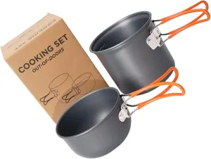 Totority Backpacking Cookware Kit Portable Pot Set for Camping Outdoor Cooking Supplies Pan