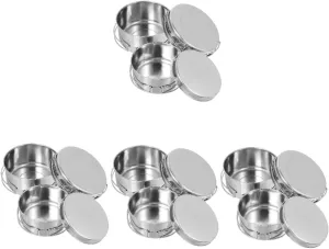 TOYANDONA Stainless Steel Cooking Pot Pan for Outdoor Camping Stackable and Design Scratch Resistant Cookware for