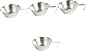 Toyvian Multi Function Wine Cup Reusable Makgeolli Bowl for Camping Hiking Picnics Outdoor Adventures