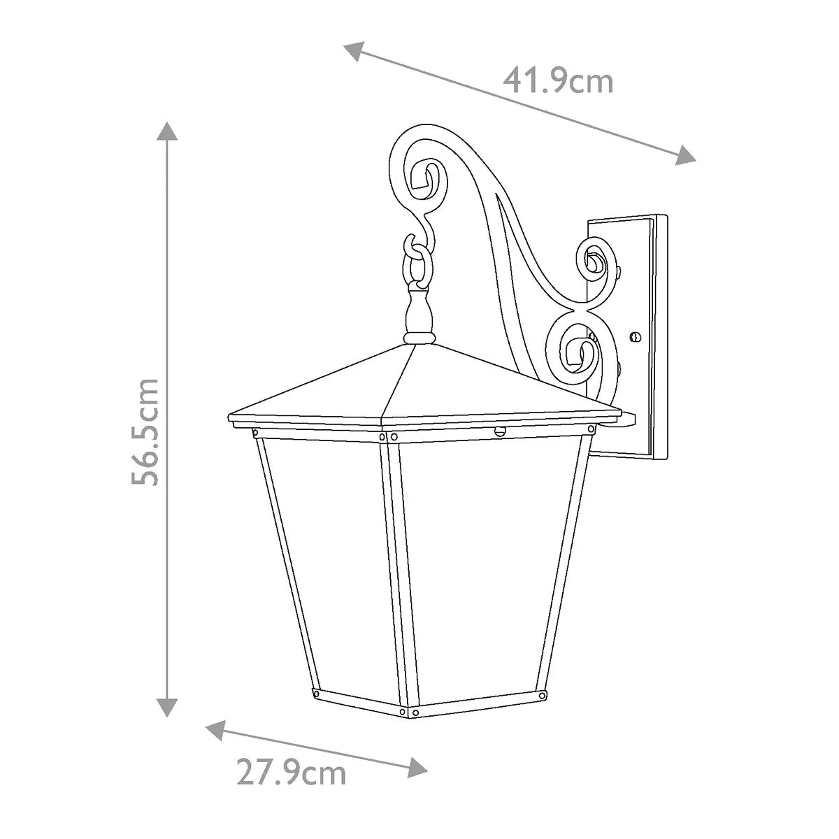 Trellis 4 Light Large Wall Lantern | Regency Bronze