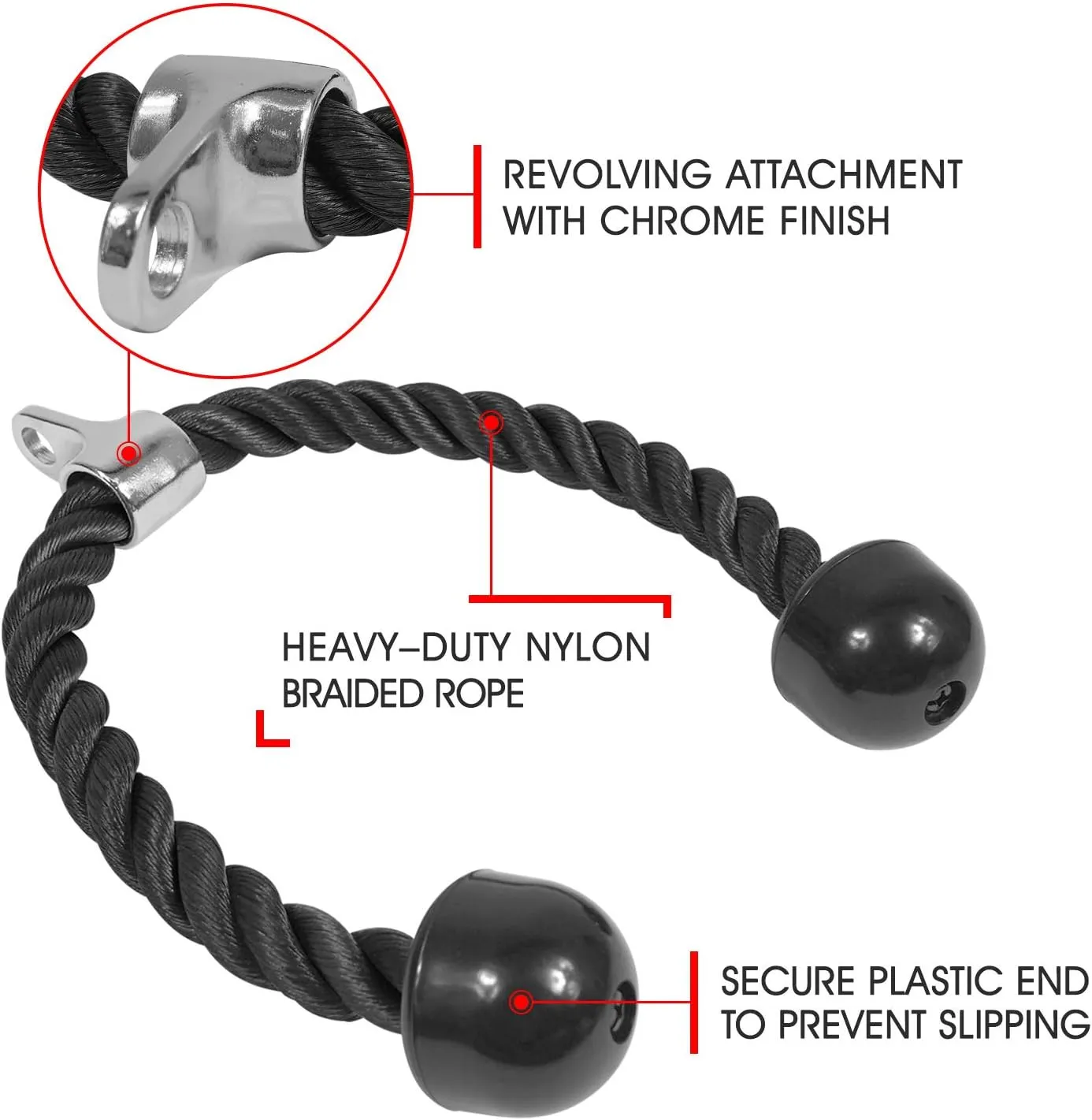 TRICEP ROPE ATTACHMENT (36')