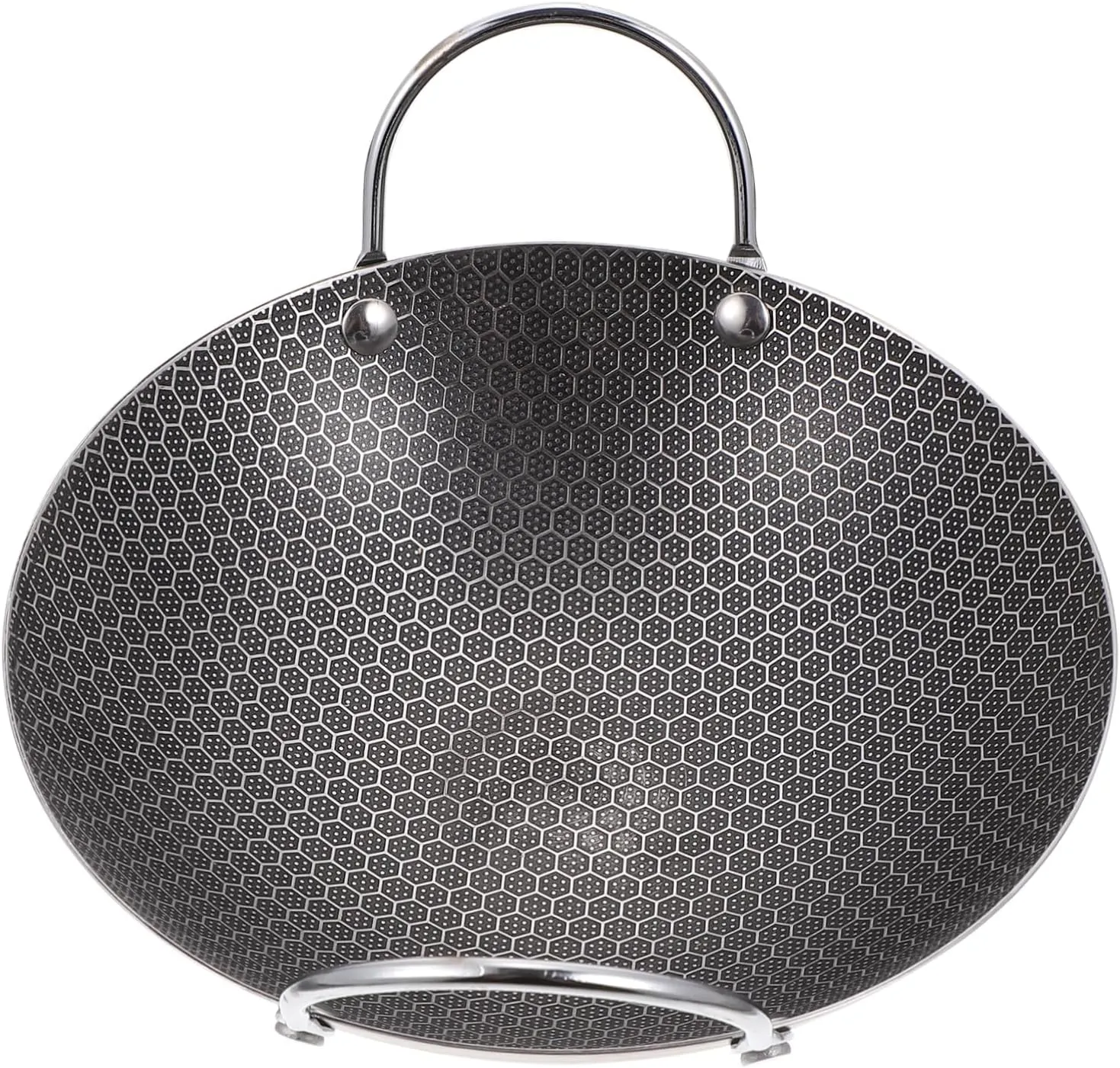 Unomor Stainless Steel Pot Portable Outdoor Pot Basket and Lid for Cooking Supply Compact Size