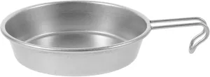 UPKOCH Portable Stainless Steel Camping Bowl with Handle Lightweight Outdoor Dinnerware for Hiking Backpacking and Picnics Compact and Convenient Cookware for All Outdoor Activities