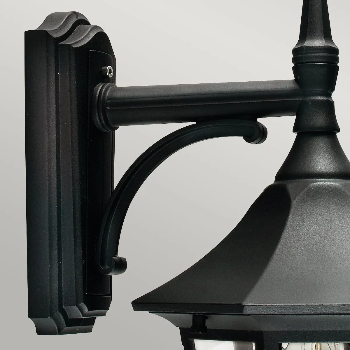 Valencia 1 Light Down Lantern  | Black