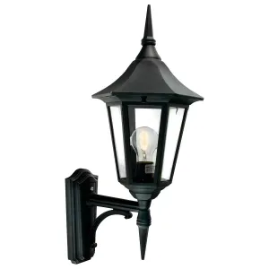 Valencia 1 Light Up Lantern  | Black