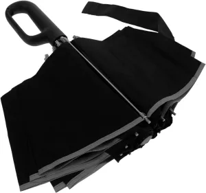 VALICLUD Travel Umbrella with Carabiner Handle Compact Windproof Design for Rain Automatic Open Close Reflective
