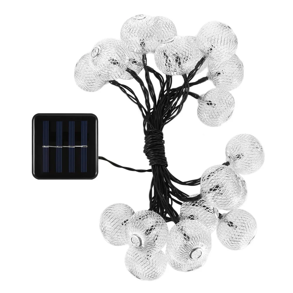 VCT - SLC - 034 20 LEDs Iron Lantern Solar panel