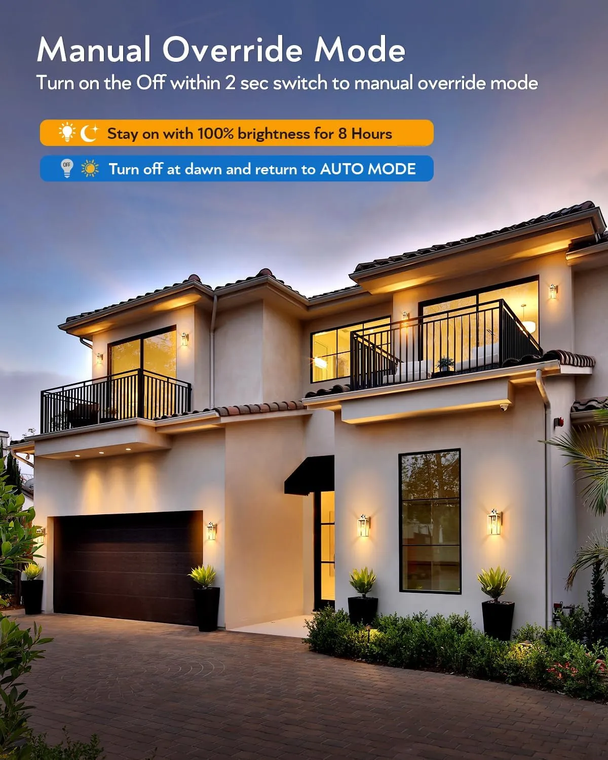 VIANIS Motion Sensor Outdoor Lights, Gold Exterior Lighting Fixtures for House, Modern Dusk to Dawn Outdoor Porch Lights Wall Mount Lantern, Anti-Rust Waterproof Outdoor Wall Sconces for Garage, Coach
