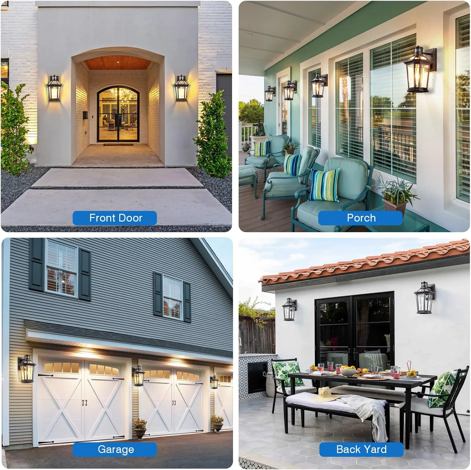 VIANIS Motion Sensor Outdoor Wall Lantern