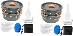 VICASKY Outdoor Cooking for People Lightweight Portable Camping Cookware with Non Stick Design for Deep Frying