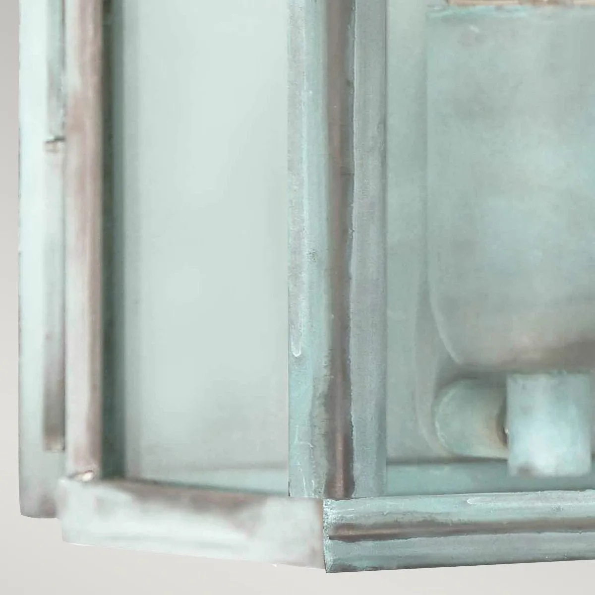 Victoria 1 Light Wall Lantern - Verdigris | Verdigris
