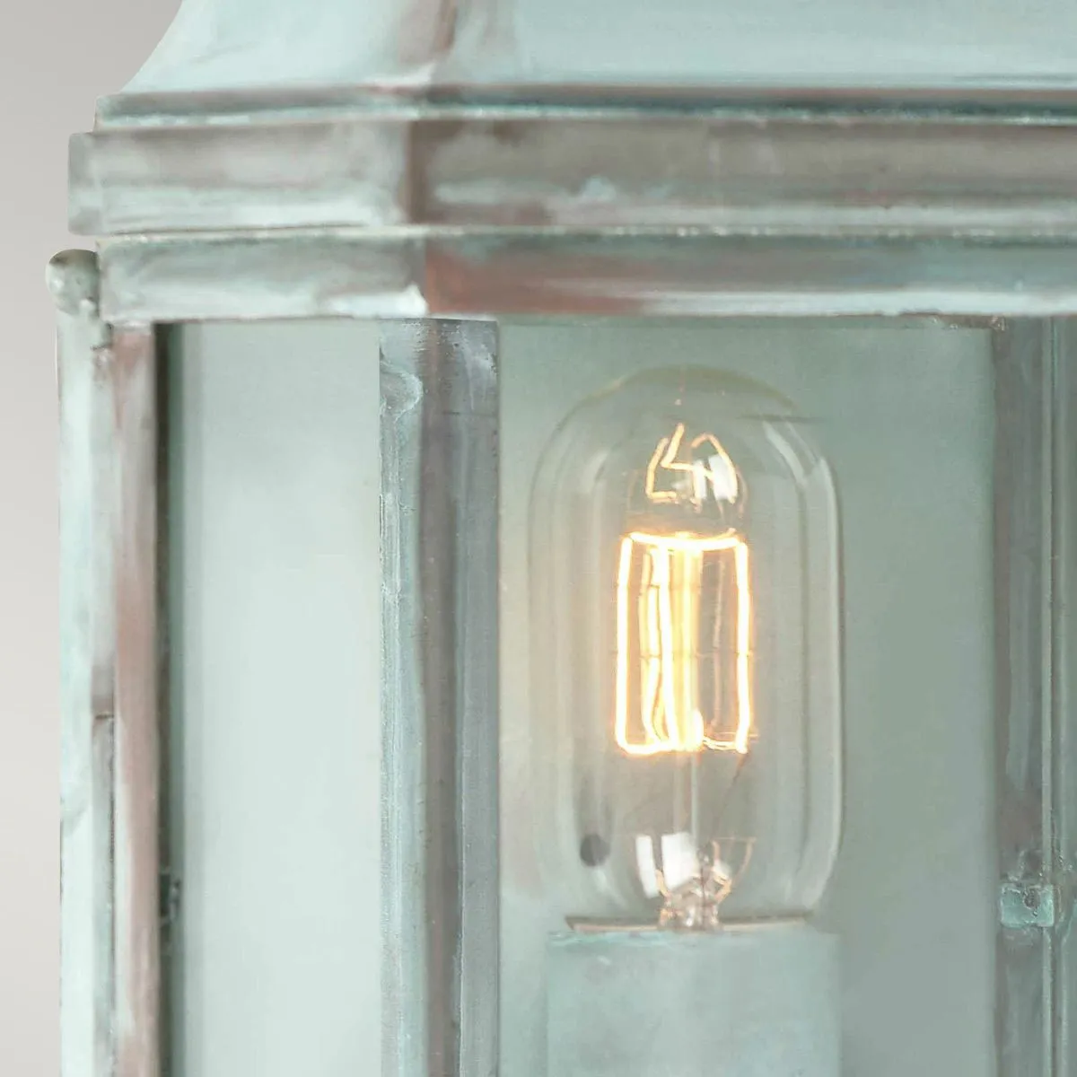 Victoria 1 Light Wall Lantern - Verdigris | Verdigris