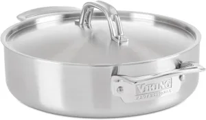 Viking 5-Ply Professional - 3.4 Qt. Everyday Pan w/Lid - Satin Finish