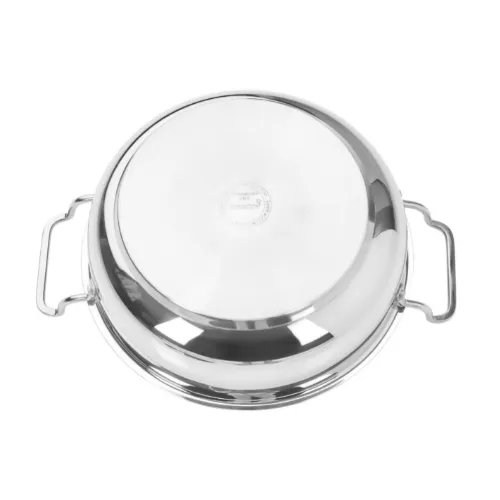 Vinod – Doniv 3 Piece Majestic Sandwich Bottom Cookware Set, 1 Piece Kadhai with Lid 24 cms, 1 Piece Sauce Pan with Lid 14 cms &#038; 1 Piece Fry Pan 20 cms