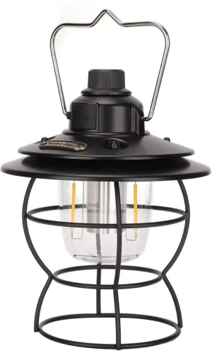 Vintage LED Camping Lantern, Adjustable Brightness, USB Power Supply, Retro Portable Handle Design, 3 Light Modes Reable Outdoor Tent Light for Camping, Patio, and Indoor Us