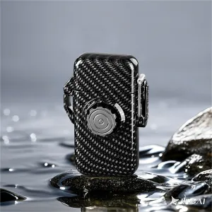Waterproof, Windproof Jet Flame Lighter, Waterproof Lighter with Keychain, Stylish Lighter Butane Gas Lighter for Outdoor Camping Surfing(C)