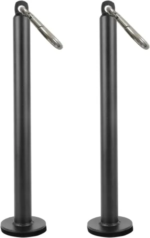 Weight Loading Pin with Carabiner fit 1 inch Weight Plates and 2 inch Olympic Plates for Cable Pulley System LAT Pulldown,Weights Lifting Pin Holder Home Gym for Muscle Strength Training