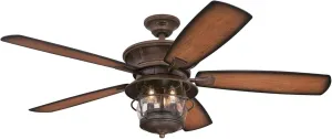 Westinghouse 7233400 Brentford Indoor Ceiling Fan with Light, 52 Inch, Aged Walnut