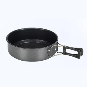 WHYATT Camp Cooking Set, Camping Cookware Mess Kit, Non-Stick Lightweight Pots, for Outdoor Backpacking Picnic