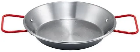 Winco CSPP-7 7-7/8" Paella Pan, Polished Carbon Steel (Spain) (Price/Piece)