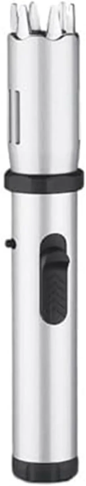 Windproof Jet Flame Pen Lighter, Refillable Butane with Safety Lock for Outdoor Camping Candles (Butane Not Included)(White)