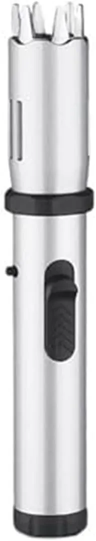 Windproof Jet Flame Pen Lighter, Refillable Butane with Safety Lock for Outdoor Camping Candles (Butane Not Included)(White)