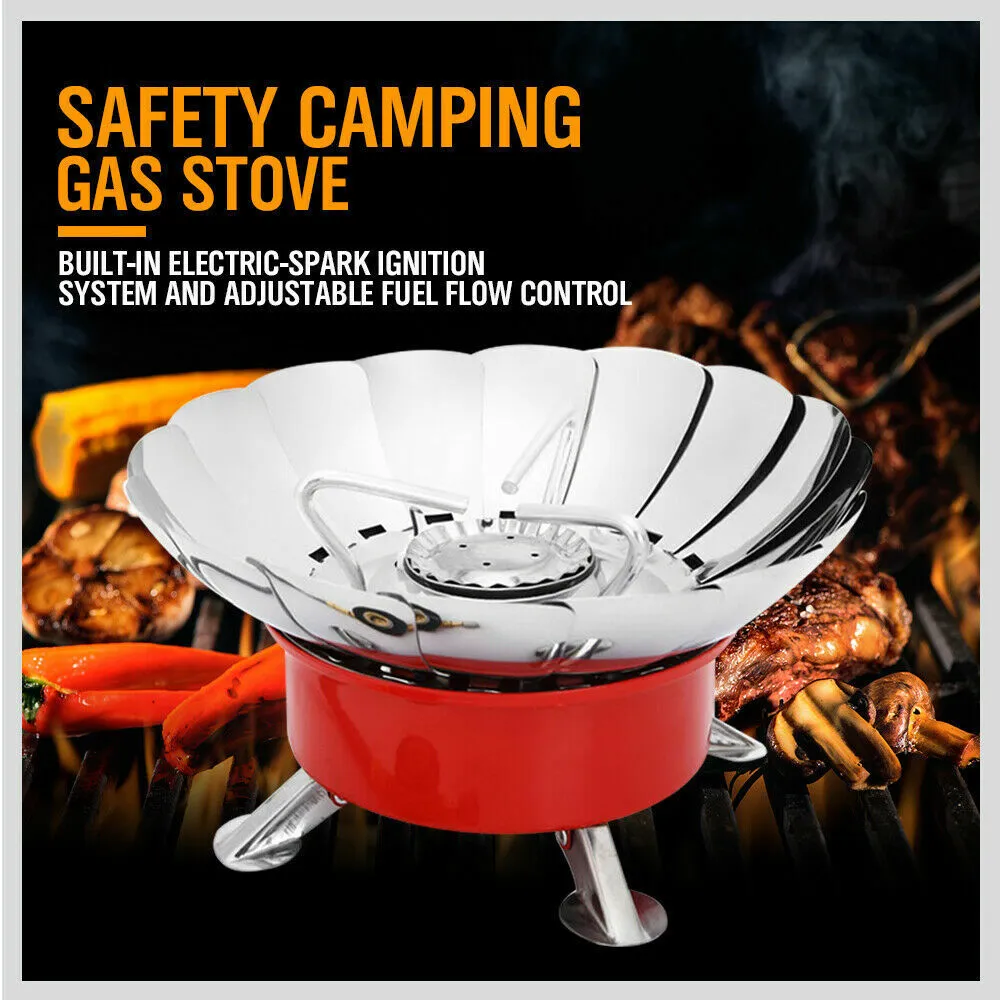 Windproof Outdoor Gas Stove | Portable Folding Mini Butane Cooker for Camping