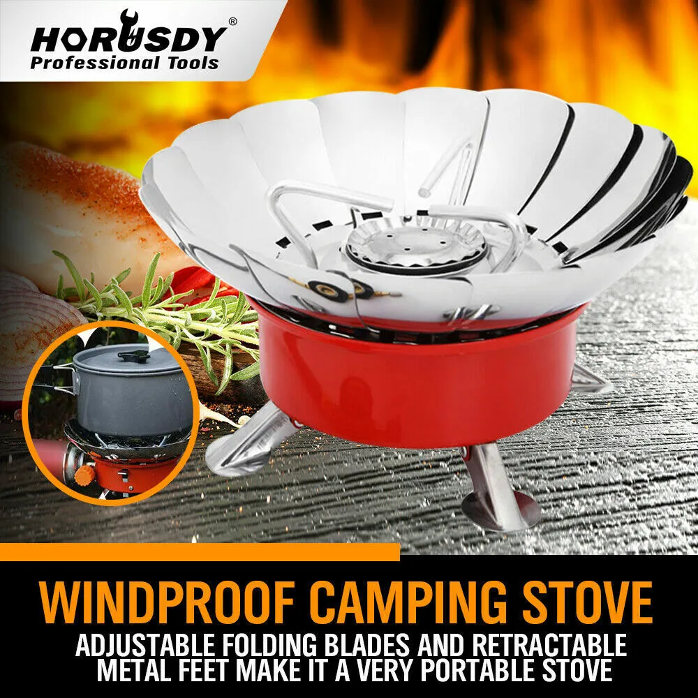 Windproof Outdoor Gas Stove | Portable Folding Mini Butane Cooker for Camping