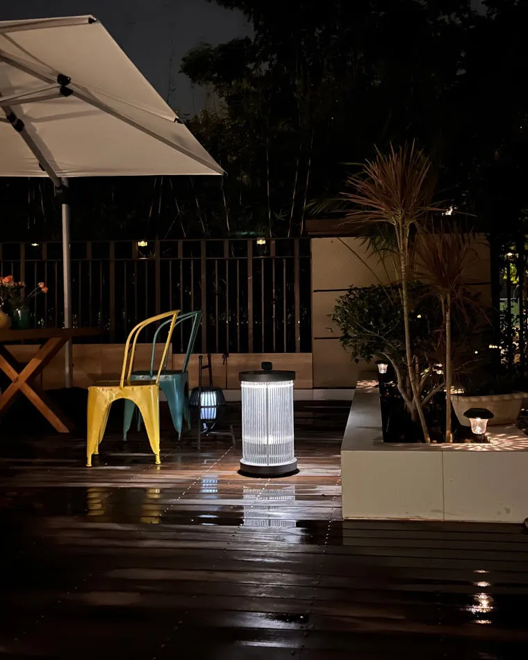 WOMO Solar Pleated Glass Lantern-WM9043