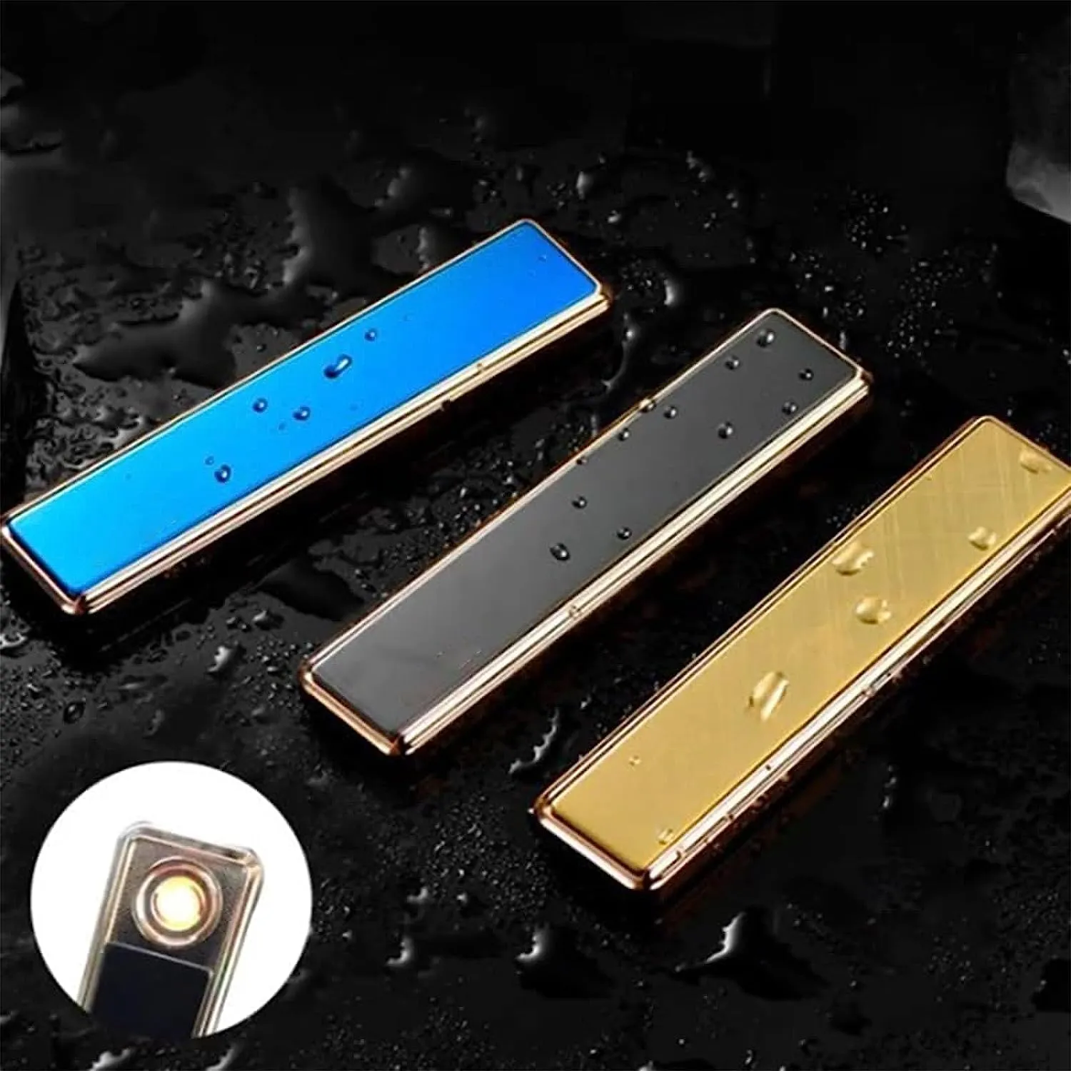Xipe Windproof USB Arc Lighter, USB Arc Lighter Rechargeable (Blue)