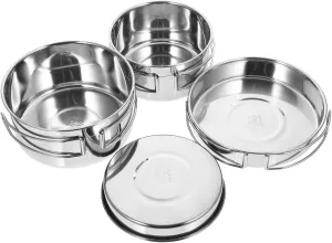 YARNOW Outdoor Camping Cookware Set Folding Handle Pot Pan Set Cups Plates Lightweight for Hiking Trips