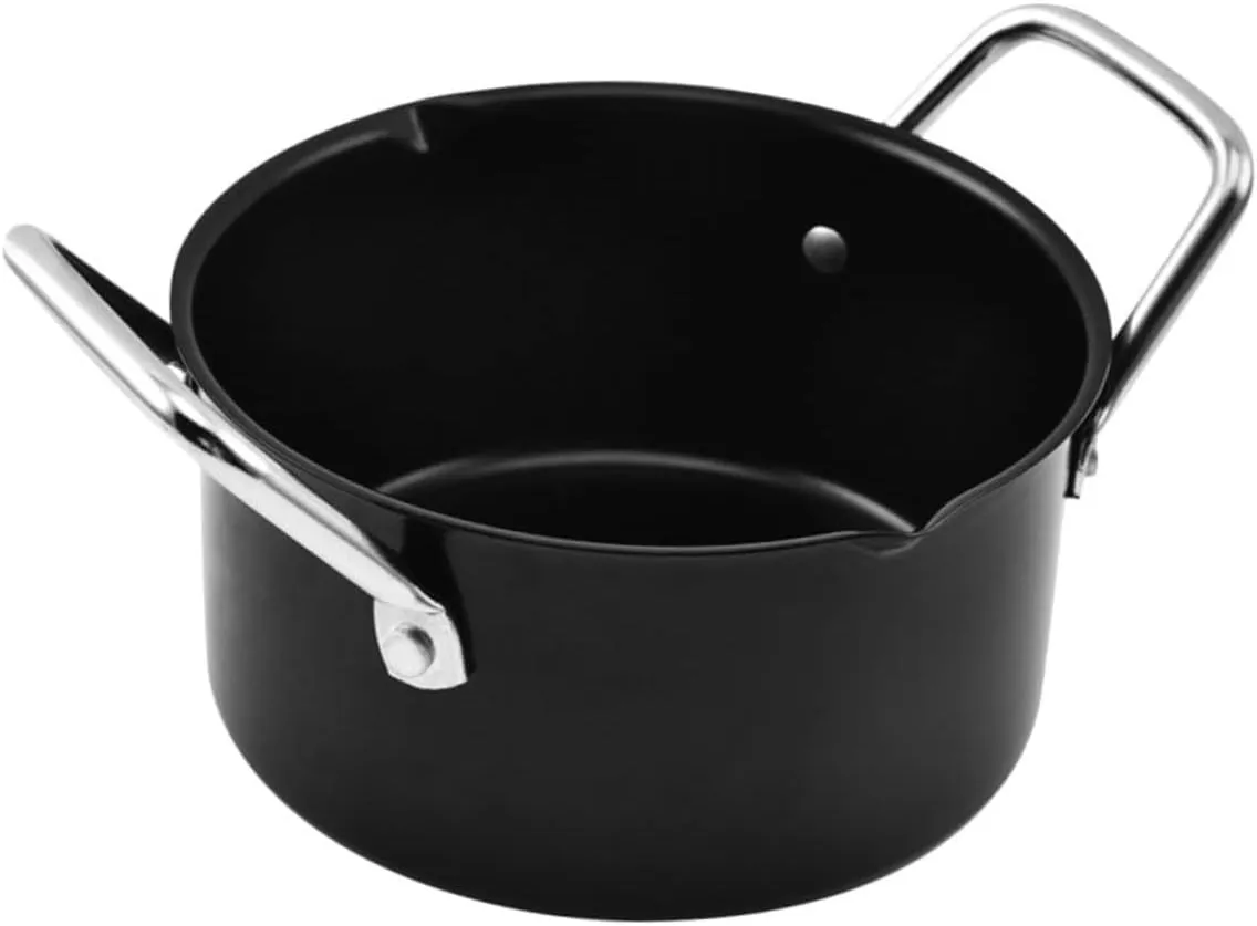 YARNOW Outdoor Camping Cookware Set Non-Stick Soup Pot Stew Pot Easy to Clean