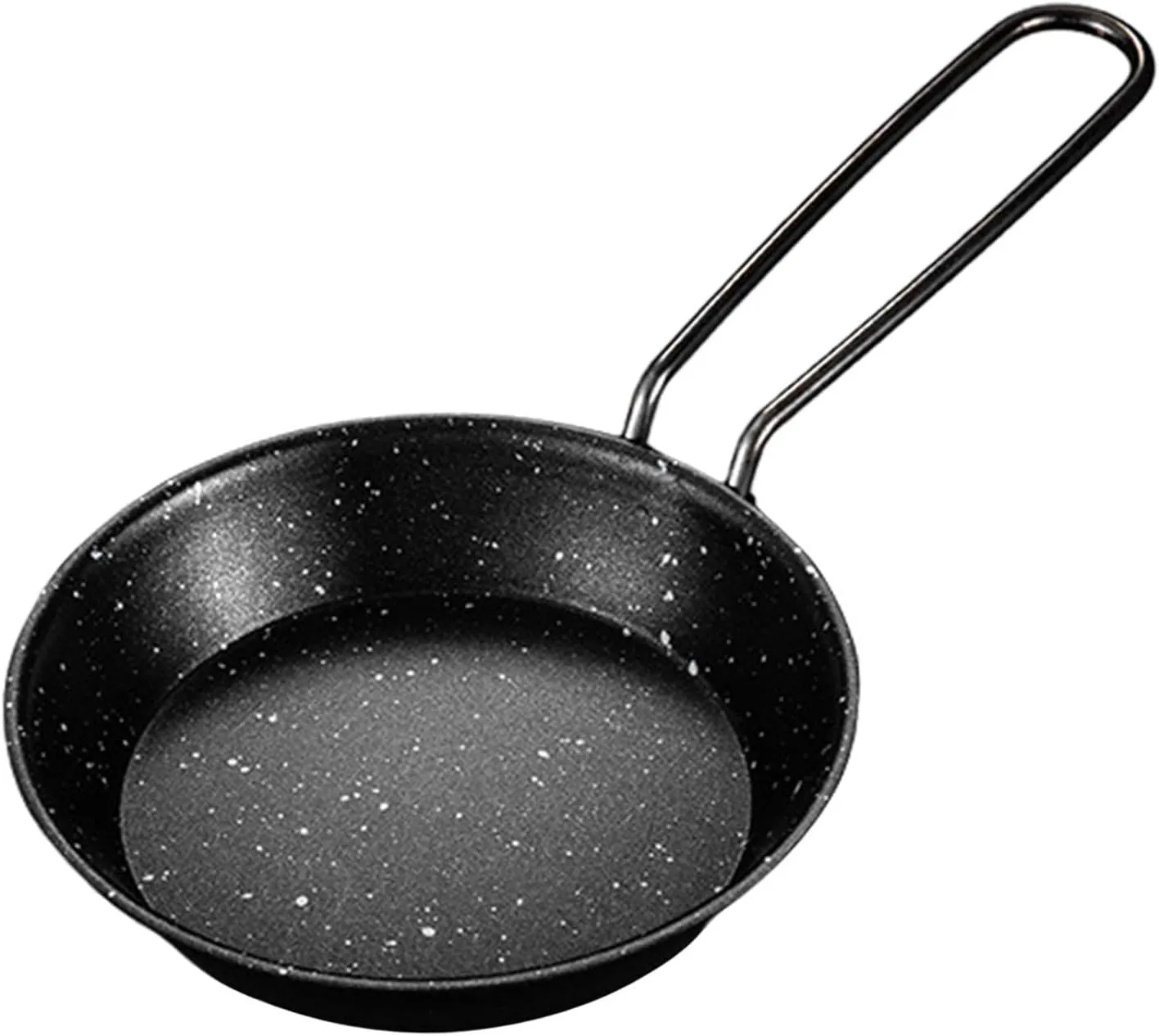 YIJU Outdoor Frying Pan Non Stick with Folding Handle Portable Griddle Pans Grill Pan for Indoor Outdoor Picnics Backyard Barbecue, 12cm