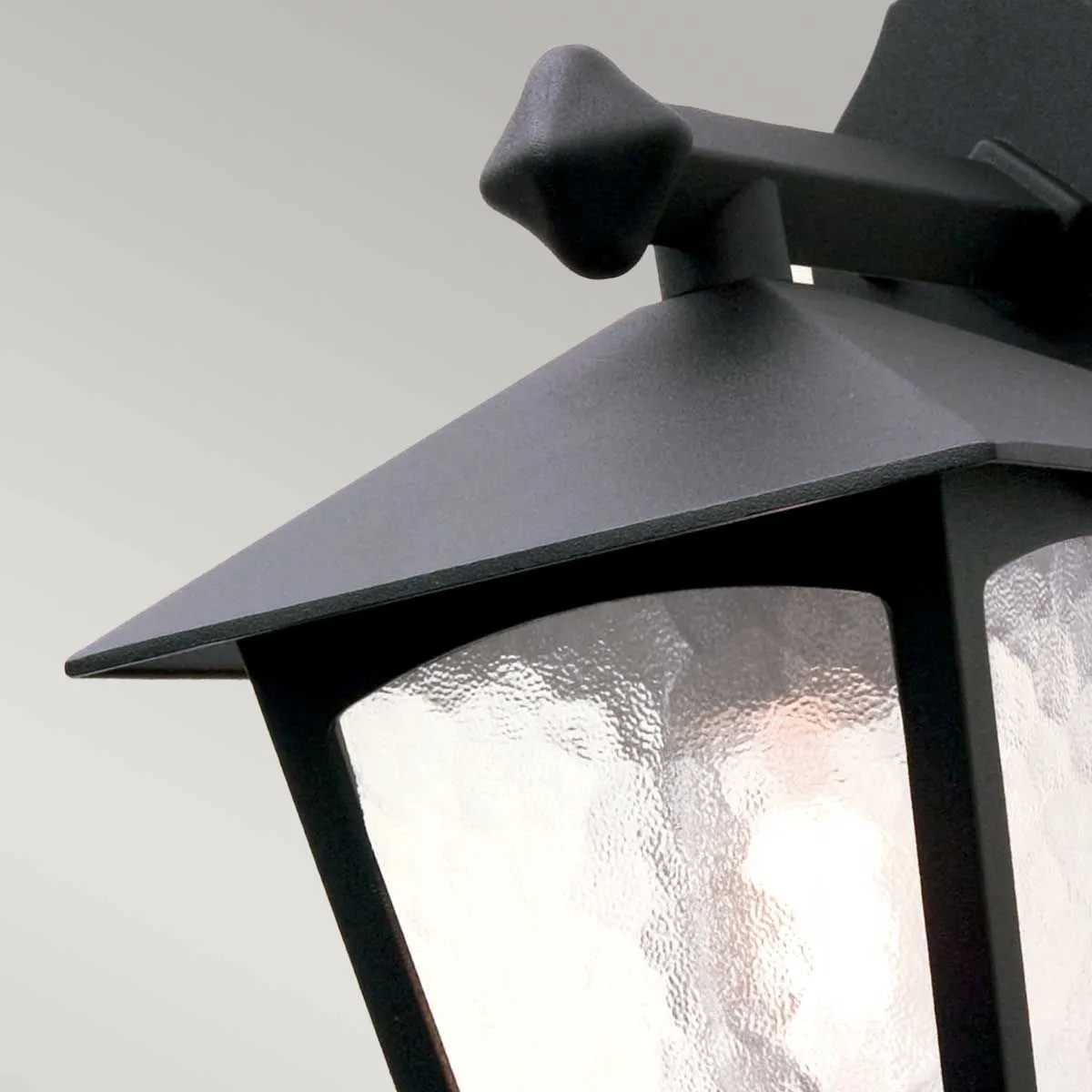 York 1 Light Wall Down Lantern | Black
