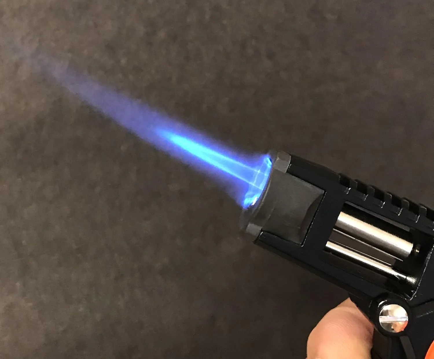 Zico ZD58 4-1/4" Gun Torch Lighter Heavy Metal Butane Refillable from VeryHobby (Black)