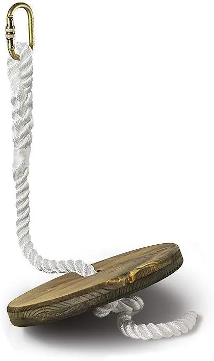 ZIPLINEGEAR Drifter Zip Line Seat for Kids or Adults, Comes with Steel Screw Lock Carabiner, Adjustable Nylon Rope