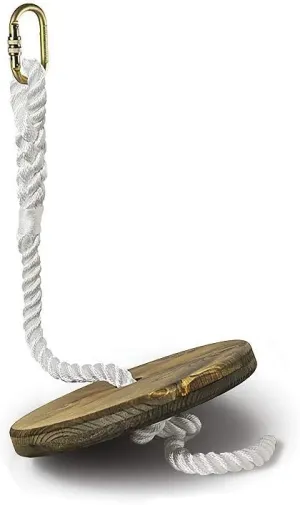 ZIPLINEGEAR Drifter Zip Line Seat for Kids or Adults, Comes with Steel Screw Lock Carabiner, Adjustable Nylon Rope