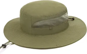 Zylioo XXL Oversize UV Fishing Sun Hat for Big Heads,XL Quick Dry Boonie Hats,Large Cooling Safari Hats with Strap